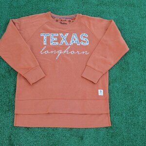🤎🧡Texas Longhorns Animal Print Raglan Pullover sweatshirt